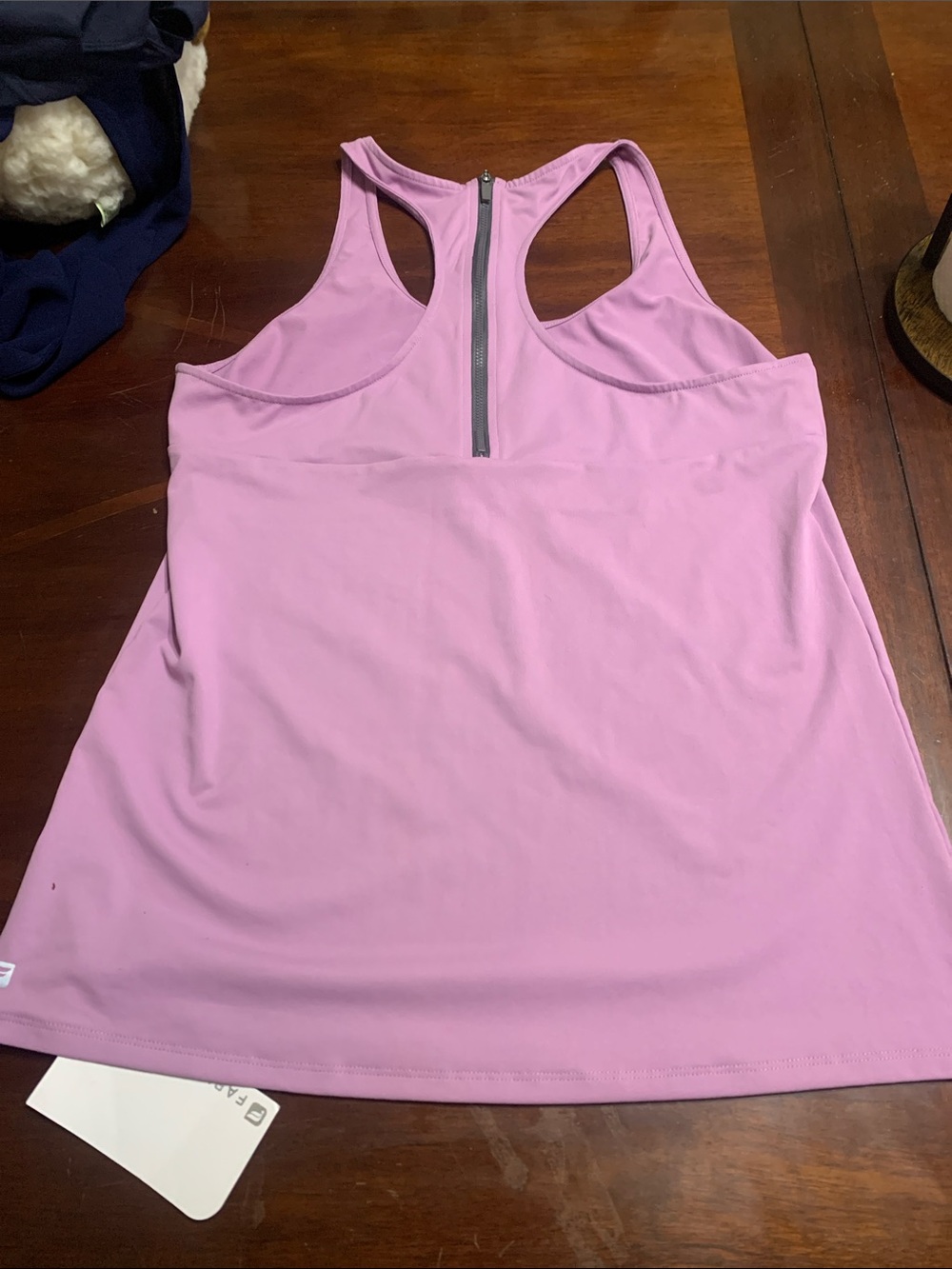 Fabletics Lilac Racerback Workout Tank - Picture 2 of 5